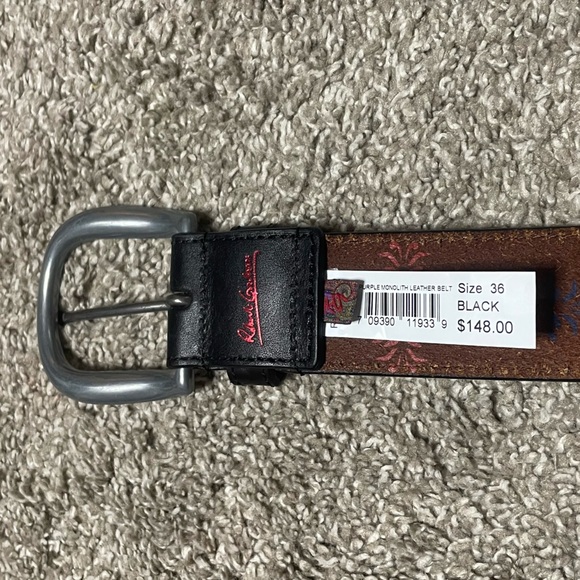 NWOT Men’s Robert Graham Purple Monolith Leather Belt Size 36
